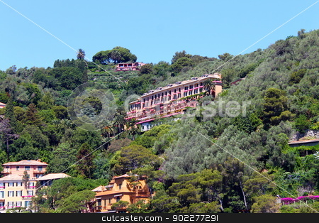 To use this stock image in your creative project, please select the size you need over to the right and click the "Add to Cart" button.
Your downloaded image will come with the Cutcaster watermark removed so don’t worry about the watermark you see on this page. The Villa in the trees stock photo, Luxuy Hotel in a Villa in Portofino by willeye