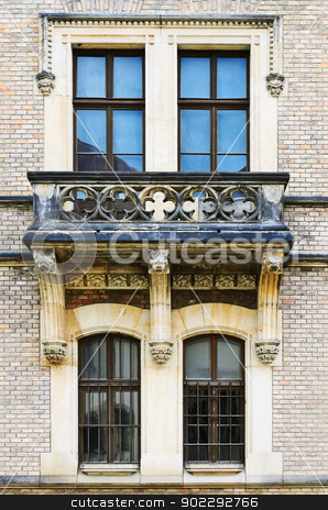 To use this stock image in your creative project, please select the size you need over to the right and click the "Add to Cart" button.
Your downloaded image will come with the Cutcaster watermark removed so don’t worry about the watermark you see on this page. Windows stock photo, Four Windows And Balcony On The Facade Of The Building by Sergej Razvodovskij