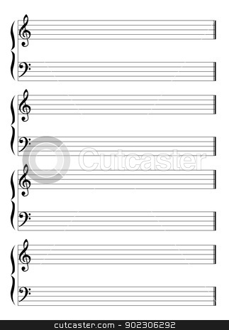 musical staff and staves stock vector staves music