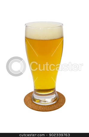 Glass of light beer isolated on a white background glass of light beer isolated on a white background stock photo, glass of light beer isolated on a white background by vician
