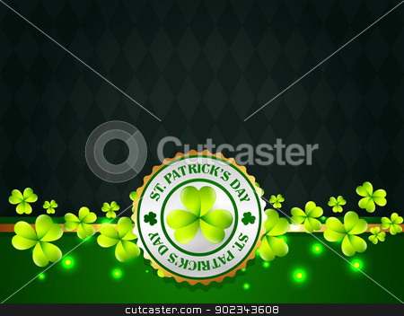 To use this stock image in your creative project, please select the size you need over to the right and click the "Add to Cart" button.
Your downloaded image will come with the Cutcaster watermark removed so don’t worry about the watermark you see on this page. saint patrick's day label stock vector clipart, vector saint patrick's day design with space for your text by pinnacleanimates