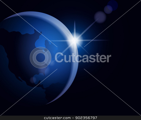 To use this stock image in your creative project, please select the size you need over to the right and click the "Add to Cart" button.
Your downloaded image will come with the Cutcaster watermark removed so don’t worry about the watermark you see on this page. Rising sun over the Earth stock vector clipart, Illustration of rising sun over the Earth with an empty space for text by Allaya