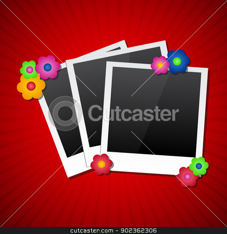 To use this stock image in your creative project, please select the size you need over to the right and click the "Add to Cart" button.
Your downloaded image will come with the Cutcaster watermark removed so don’t worry about the watermark you see on this page. Photo frames with colored flowers stock vector clipart, Photo frames with colored flowers by kurkalukas