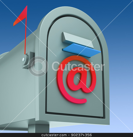 E-mail Postbox Shows Sending And Receiving Mail E-mail Postbox Shows Sending And Receiving Mail stock photo, E-mail Postbox Showing Sending And Receiving Mail by stuartmiles