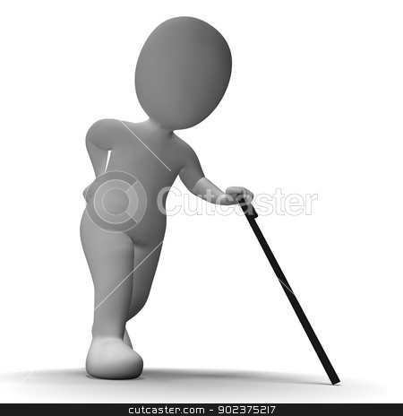 To use this stock image in your creative project, please select the size you need over to the right and click the "Add to Cart" button.
Your downloaded image will come with the Cutcaster watermark removed so don’t worry about the watermark you see on this page. Old Man With Walking Stick Shows Aged 3d Character stock photo, Old Man With Walking Stick Showing Aged 3d Character by stuartmiles