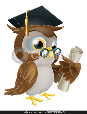 To use this stock image in your creative project, please select the size you need over to the right and click the "Add to Cart" button.
Your downloaded image will come with the Cutcaster watermark removed so don’t worry about the watermark you see on this page. Owl with degree or qualification stock vector clipart, An illustration of a cute owl in glasses and graduate or convocation hat holding a rolled up scroll diploma, certificate or other qualification by Christos Georghiou
