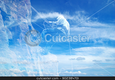 To use this stock image in your creative project, please select the size you need over to the right and click the "Add to Cart" button.
Your downloaded image will come with the Cutcaster watermark removed so don’t worry about the watermark you see on this page. climb on a mountain stock photo, images of climb on a mountain by Vitaliy Pakhnyushchyy