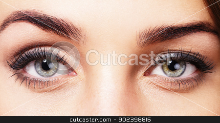 Closeup of beautiful womans eyes closeup of beautiful womans eyes stock photo, closeup of beautiful womans eyes by Rob Stark
