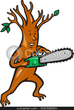 To use this stock image in your creative project, please select the size you need over to the right and click the "Add to Cart" button.
Your downloaded image will come with the Cutcaster watermark removed so don’t worry about the watermark you see on this page. Tree Man Arborist With Chainsaw stock vector clipart, Illustration of tree man arborist tree surgeon lumberjack holding chainsaw done in cartoon style. by patrimonio