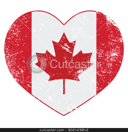 To use this stock image in your creative project, please select the size you need over to the right and click the "Add to Cart" button.
Your downloaded image will come with the Cutcaster watermark removed so don’t worry about the watermark you see on this page. Canada heart retro flag stock vector clipart, Canadian vintage old heart shaped flag - grunge style by Agnieszka Bernacka