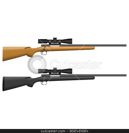 To use this stock image in your creative project, please select the size you need over to the right and click the "Add to Cart" button.
Your downloaded image will come with the Cutcaster watermark removed so don’t worry about the watermark you see on this page. Sniper Rifle stock vector clipart, Layered vector illustration of isolated Sniper Rifle. by Liu Yin