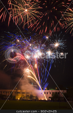 To use this stock image in your creative project, please select the size you need over to the right and click the "Add to Cart" button.
Your downloaded image will come with the Cutcaster watermark removed so don’t worry about the watermark you see on this page. Fireworks flower stock photo, Festival of fireworks, A few fireworks commands is shown own skill by Aikon