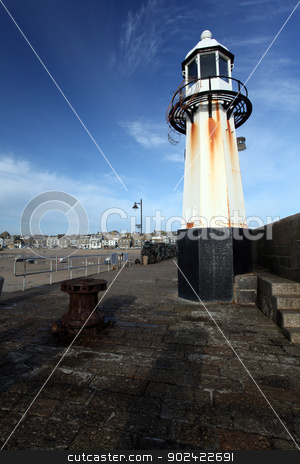 To use this stock image in your creative project, please select the size you need over to the right and click the "Add to Cart" button.
Your downloaded image will come with the Cutcaster watermark removed so don’t worry about the watermark you see on this page. st ives harbpr stock photo, st ives harbor in south west cornwall england UK by Ollie Taylor