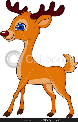 To use this stock image in your creative project, please select the size you need over to the right and click the "Add to Cart" button.
Your downloaded image will come with the Cutcaster watermark removed so don’t worry about the watermark you see on this page. Cute deer cartoon stock vector clipart, Vector illustration of Cute deer cartoon by Teguh Mujiono
