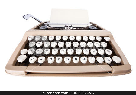 To use this stock image in your creative project, please select the size you need over to the right and click the "Add to Cart" button.
Your downloaded image will come with the Cutcaster watermark removed so don’t worry about the watermark you see on this page. Typewriter stock photo, Typewriter with sheet of paper isolated on white background with clipping path by Darren Pullman