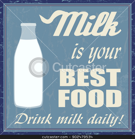 To use this stock image in your creative project, please select the size you need over to the right and click the "Add to Cart" button.
Your downloaded image will come with the Cutcaster watermark removed so don’t worry about the watermark you see on this page. Milk is your best food stock vector clipart, Milk is your best food vintage grunge poster, vector illustrator by radubalint