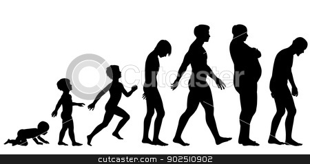 To use this stock image in your creative project, please select the size you need over to the right and click the "Add to Cart" button.
Your downloaded image will come with the Cutcaster watermark removed so don’t worry about the watermark you see on this page. Ages of man stock vector clipart, Editable vector silhouette sequence of the life stages of a man by Robert Adrian Hillman