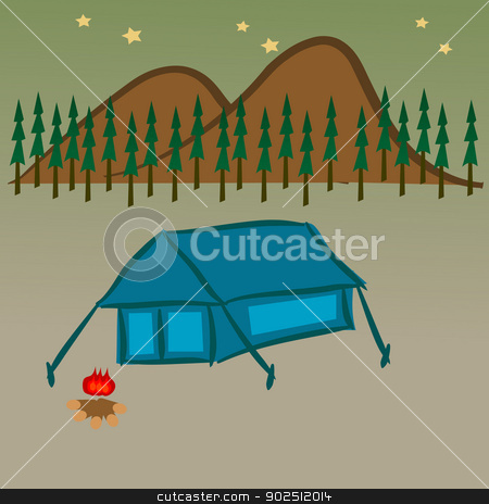 To use this stock image in your creative project, please select the size you need over to the right and click the "Add to Cart" button.
Your downloaded image will come with the Cutcaster watermark removed so don’t worry about the watermark you see on this page. Camping stock vector clipart, Vector of tent and camp fire in the nighttime by Suphatthra China