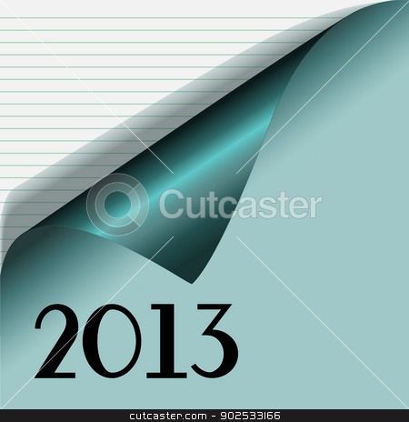 To use this stock image in your creative project, please select the size you need over to the right and click the "Add to Cart" button.
Your downloaded image will come with the Cutcaster watermark removed so don’t worry about the watermark you see on this page. Paper Notepad 2013 stock vector clipart, Notepad 2013 blue vector illustrations. by Pavel Skrivan