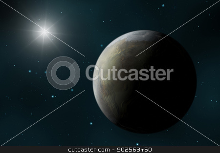 To use this stock image in your creative project, please select the size you need over to the right and click the "Add to Cart" button.
Your downloaded image will come with the Cutcaster watermark removed so don’t worry about the watermark you see on this page. Planet stock photo, An image of a strange planet in space by Markus Gann