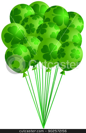To use this stock image in your creative project, please select the size you need over to the right and click the "Add to Cart" button.
Your downloaded image will come with the Cutcaster watermark removed so don’t worry about the watermark you see on this page. Bunch of Irish Green Balloons with Shamrocks stock photo, St Patricks Day Bunch of Irish Green Balloons with Shamrocks Four Leaf Clover Illustration by Jit Lim