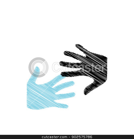 To use this stock image in your creative project, please select the size you need over to the right and click the "Add to Cart" button.
Your downloaded image will come with the Cutcaster watermark removed so don’t worry about the watermark you see on this page. Pop Art Hands logo stock vector clipart, Pop Art Hands logo by DoReMe