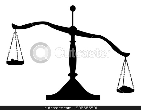 To use this stock image in your creative project, please select the size you need over to the right and click the "Add to Cart" button.
Your downloaded image will come with the Cutcaster watermark removed so don’t worry about the watermark you see on this page. Silhouette of Balance Scales stock vector clipart, Silhouette of a set of balance scales. by Kotto