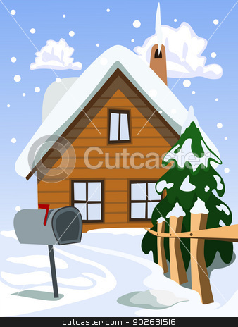 To use this stock image in your creative project, please select the size you need over to the right and click the "Add to Cart" button.
Your downloaded image will come with the Cutcaster watermark removed so don’t worry about the watermark you see on this page. Illustration of house in snow landscape stock photo, Illustration of house in snow landscape by Jupe
