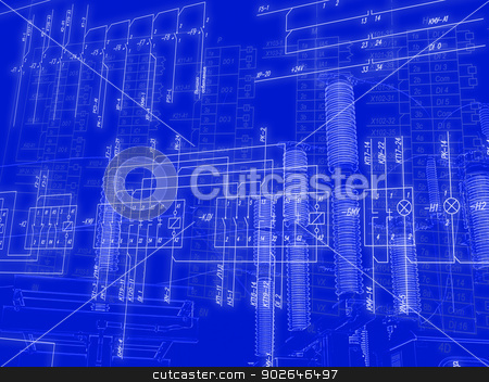 To use this stock image in your creative project, please select the size you need over to the right and click the "Add to Cart" button.
Your downloaded image will come with the Cutcaster watermark removed so don’t worry about the watermark you see on this page. Engineering scheme of connection of automation equipmen stock photo, Engineering scheme of connection of automation equipment, blue theme by Konstantin Iliev