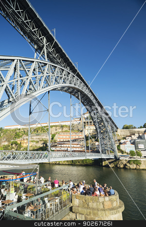 To use this stock image in your creative project, please select the size you need over to the right and click the "Add to Cart" button.
Your downloaded image will come with the Cutcaster watermark removed so don’t worry about the watermark you see on this page. dom luis bridge porto portugal stock photo, dom luis bridge in porto portugal by travelphotography