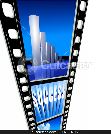 To use this stock image in your creative project, please select the size you need over to the right and click the "Add to Cart" button.
Your downloaded image will come with the Cutcaster watermark removed so don’t worry about the watermark you see on this page. Business success stock photo, Close up of 35mm Film frames for background by Janaka Dharmasena