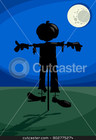 To use this stock image in your creative project, please select the size you need over to the right and click the "Add to Cart" button.
Your downloaded image will come with the Cutcaster watermark removed so don’t worry about the watermark you see on this page. scarecrow at night cartoon illustration stock vector clipart, Cartoon Illustration of Spooky Halloween Scarecrow Fright in the Moonlight by Igor Zakowski