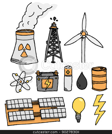To use this stock image in your creative project, please select the size you need over to the right and click the "Add to Cart" button.
Your downloaded image will come with the Cutcaster watermark removed so don’t worry about the watermark you see on this page. Energy vector icon set / Alternative power generation stock vector clipart, Energy vector icon set / Alternative power generation by Curvabezier