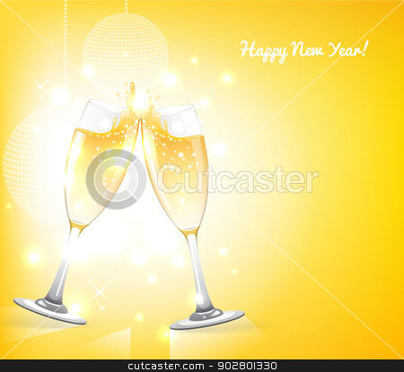 To use this stock image in your creative project, please select the size you need over to the right and click the "Add to Cart" button.
Your downloaded image will come with the Cutcaster watermark removed so don’t worry about the watermark you see on this page. Glasses of champagne stock vector clipart, Vector illustration of Glasses of champagne by SonneOn