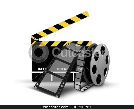 To use this stock image in your creative project, please select the size you need over to the right and click the "Add to Cart" button.
Your downloaded image will come with the Cutcaster watermark removed so don’t worry about the watermark you see on this page. Clapperboard and film reel stock photo, Clapperboard and film reel by Mohamad Razi Bin Husin