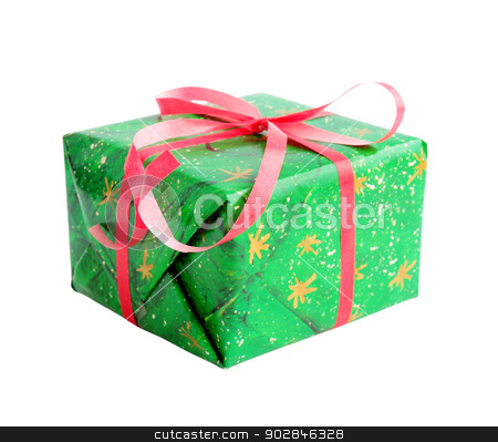 To use this stock image in your creative project, please select the size you need over to the right and click the "Add to Cart" button.
Your downloaded image will come with the Cutcaster watermark removed so don’t worry about the watermark you see on this page. Gift in green stock photo, Gift in the green wrapper on the white by Iuliia Malivanchuk