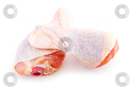 Raw chicken drumsticks Raw chicken drumsticks stock photo, Raw chicken drumsticks isolated on white background by Elena Elisseeva