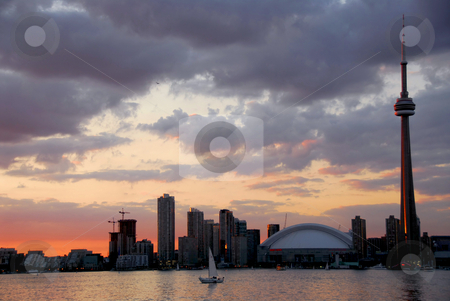 Toronto city skyline Toronto city skyline stock photo, Toronto city skyline at sunset by Elena Elisseeva