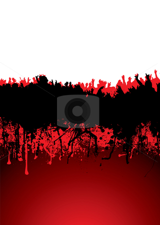 Concert crowd Concert crowd stock photo, Music inspired crowd scene with blood dribble ideal background by Michael Travers