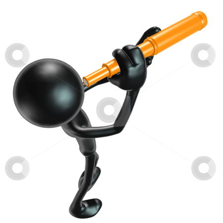 To use this stock image in your creative project, please select the size you need over to the right and click the "Add to Cart" button.
Your downloaded image will come with the Cutcaster watermark removed so don’t worry about the watermark you see on this page. Telescope stock photo, A Concept And Presentation Figure in 3D by LuMaxArt