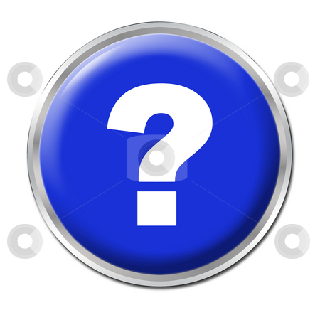 Help Button Help Button stock photo, Blue round button with the question mark symbol by Petr Koudelka