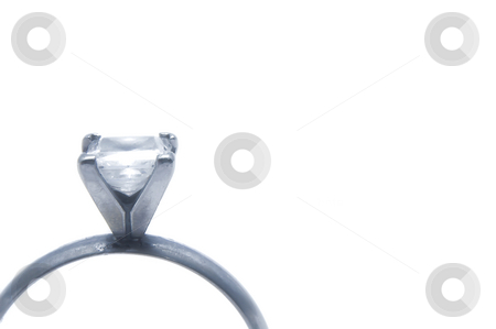 Engagement Ring Engagement Ring stock photo, A close-up of a white gold engagement ring. by Robert Byron