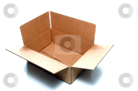 Cardboard Box Cardboard Box stock photo, An empty corrugated pasteboard or cardboard box. by Robert Byron