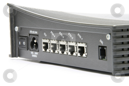 To use this stock image in your creative project, please select the size you need over to the right and click the "Add to Cart" button.
Your downloaded image will come with the Cutcaster watermark removed so don’t worry about the watermark you see on this page. DSL modem closeup stock photo, Closeup 4-port DSL modem isolated on white background by Jonas Marcos San Luis