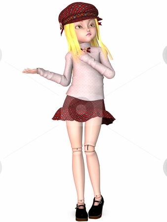 To use this stock image in your creative project, please select the size you need over to the right and click the "Add to Cart" button.
Your downloaded image will come with the Cutcaster watermark removed so don’t worry about the watermark you see on this page. Toon Doll stock photo, 3D Render of an Toon Doll by Andreas Meyer