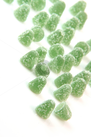 Sweet mints Sweet mints stock photo, Green sugar jelly mints isolated on white background sweets and candy by EVANGELOS THOMAIDIS