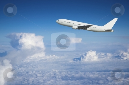 To use this stock image in your creative project, please select the size you need over to the right and click the "Add to Cart" button.
Your downloaded image will come with the Cutcaster watermark removed so don’t worry about the watermark you see on this page. Airliner climbing above the clouds stock photo, Large airplane climbing above the clouds shortly after take-off by Pierre Landry