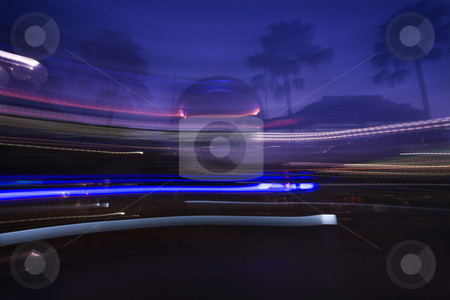 Motion blur landscape. Motion blur landscape. stock photo, Motion blur of lights creating abstract image. by Iofoto Images