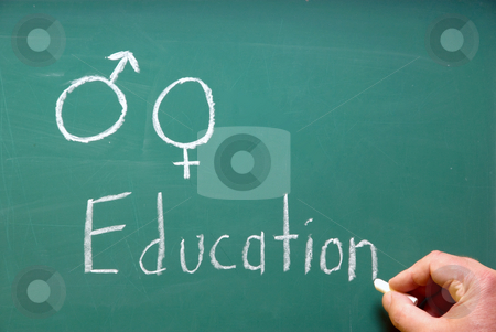 Sex Education Sex Education stock photo, A chalkboard represention sex education in school. by Robert Byron