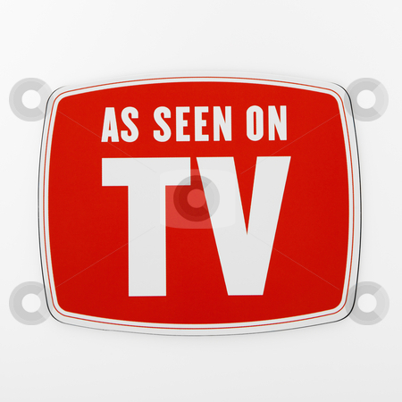 To use this stock image in your creative project, please select the size you need over to the right and click the "Add to Cart" button.
Your downloaded image will come with the Cutcaster watermark removed so don’t worry about the watermark you see on this page. As seen on TV. stock photo, As seen on TV sign. by Iofoto Images